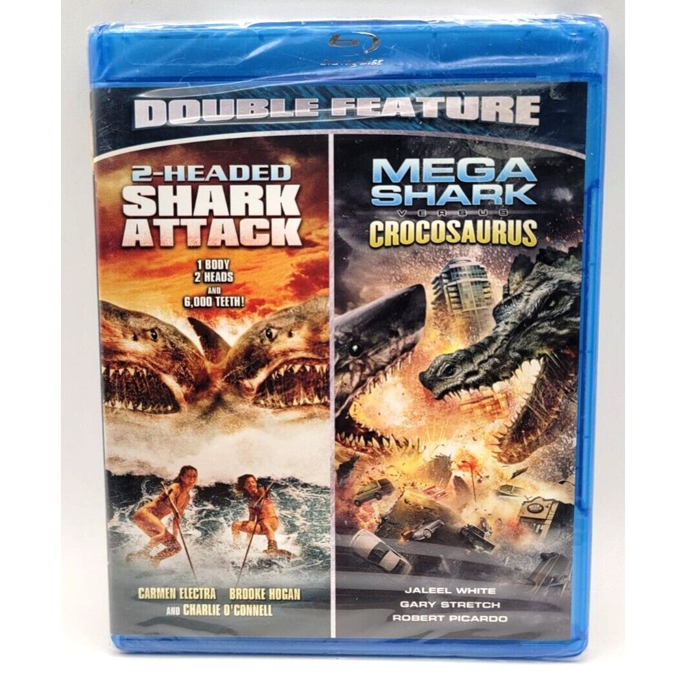 Mega Shark‎ Vs Crocosaurus / 2 Headed Shark Attack Blu-ray NEW FACTORY SEALED